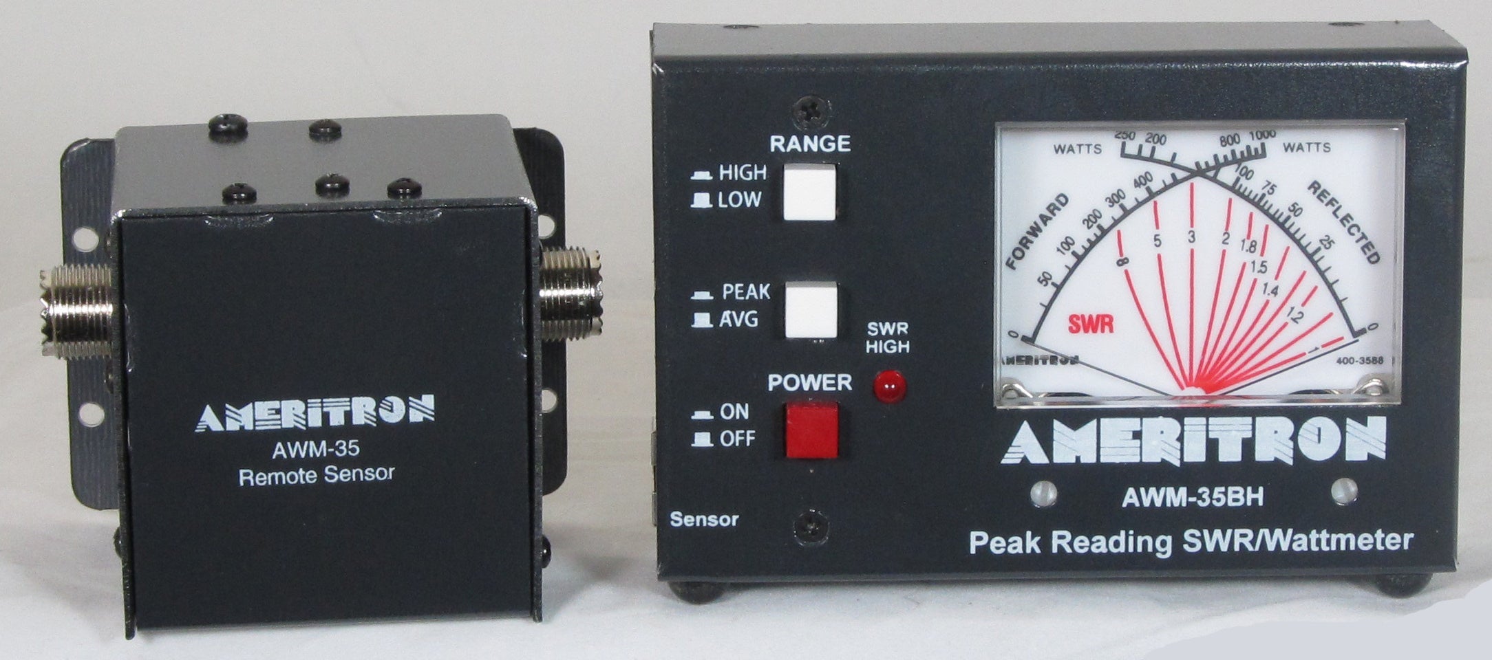 AWM-35BH,HF+6M,SWR/WATTMETER,FLATMOBILE,1000/100WSCALE