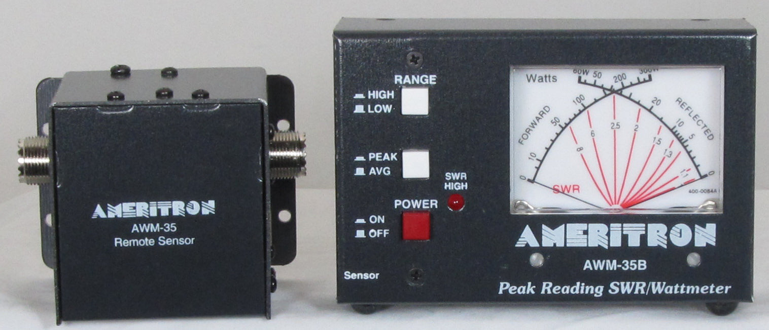 AWM-35B,HF+6M,SWR/WATTMETER,FLATMOBILE,3000/300WSCALE
