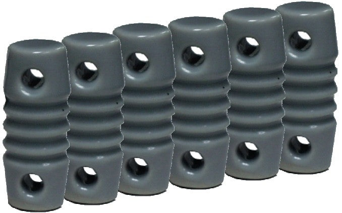 E-2-6, CERAMIC INSULATOR, GLAZED, 6PACK
